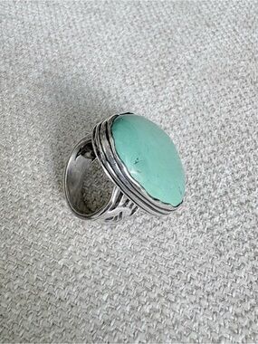 Silpada "Tumbled Turquoise" Sterling Silver Ring, R2017, Size 8